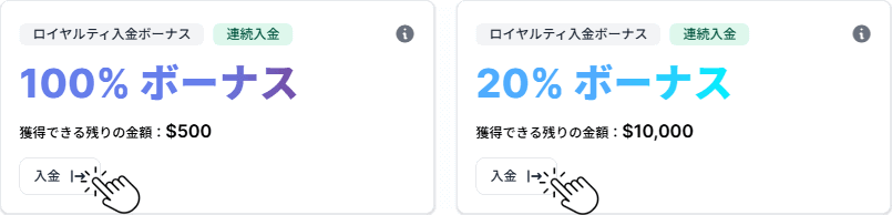 XMの入金ボーナス