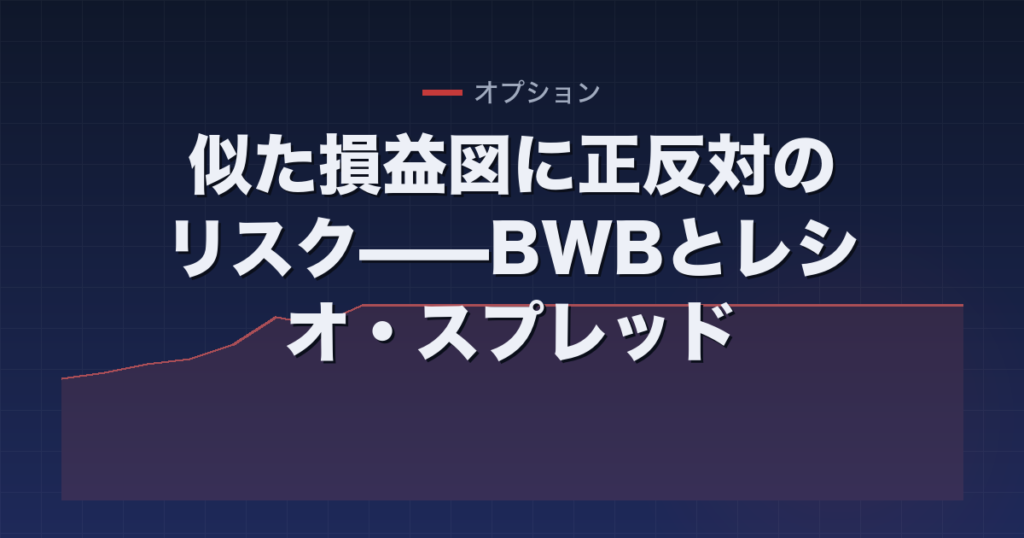 似た損益図に正反対のリスク——BWBとレシオ・スプレッド
